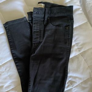 Madewell 10 inch high rise skinny jeans in black size W 26 petite